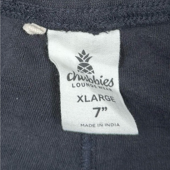 Chubbies Velour Sweat Short Size XL - Black Geometric - Picture 4 of 4